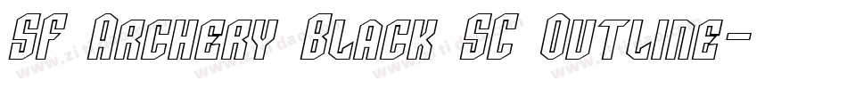 SF Archery Black SC Outline字体转换
